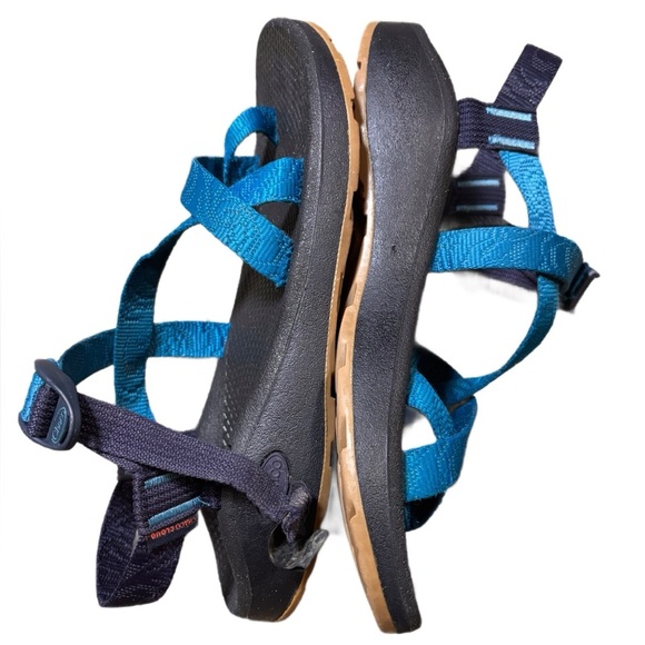 Chaco Men’s Z/1 Classic Sandals Blue Black Size 10 - Picture 2 of 7